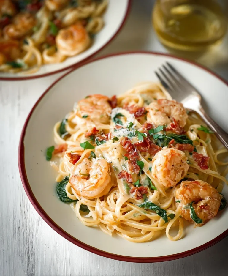 Creamy Tuscan Shrimp Linguine – Quick & Easy Recipe