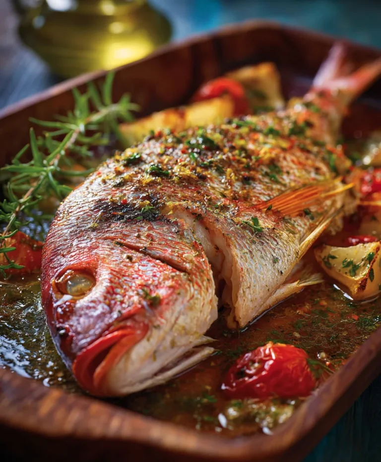 Easy Oven Baked Whole Snapper Recipe