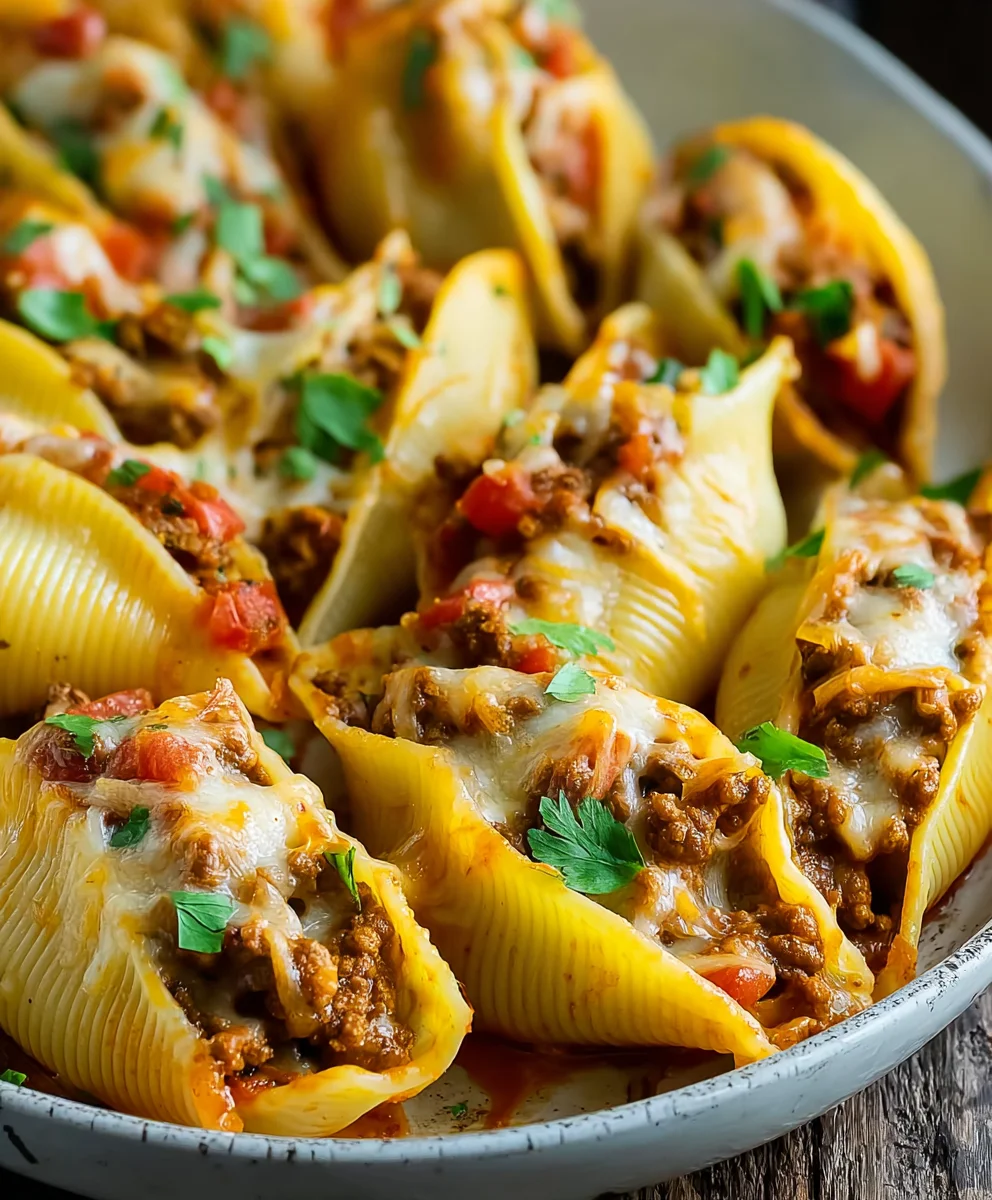 Beef Taco Stuffed Shells - Easy Weeknight Dinner