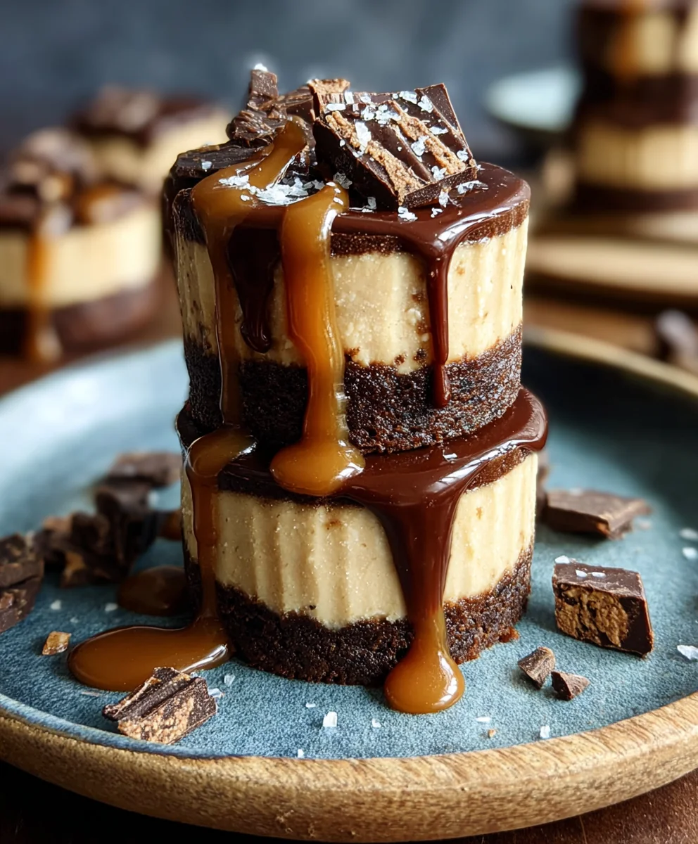 Raw Caramel Brownie Cheesecake-Decadent Treat