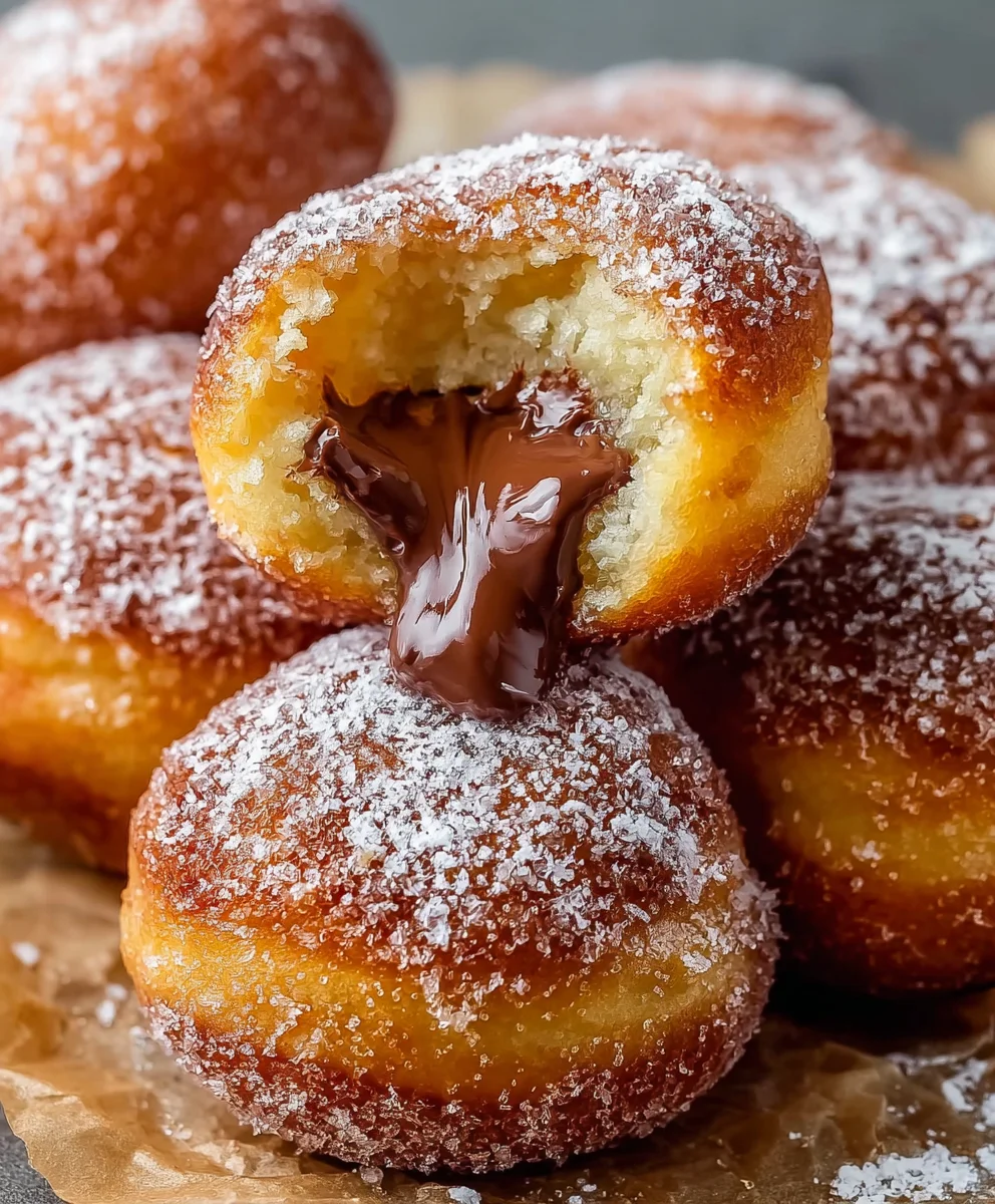 Homemade Nutella Donuts - Easy Recipe