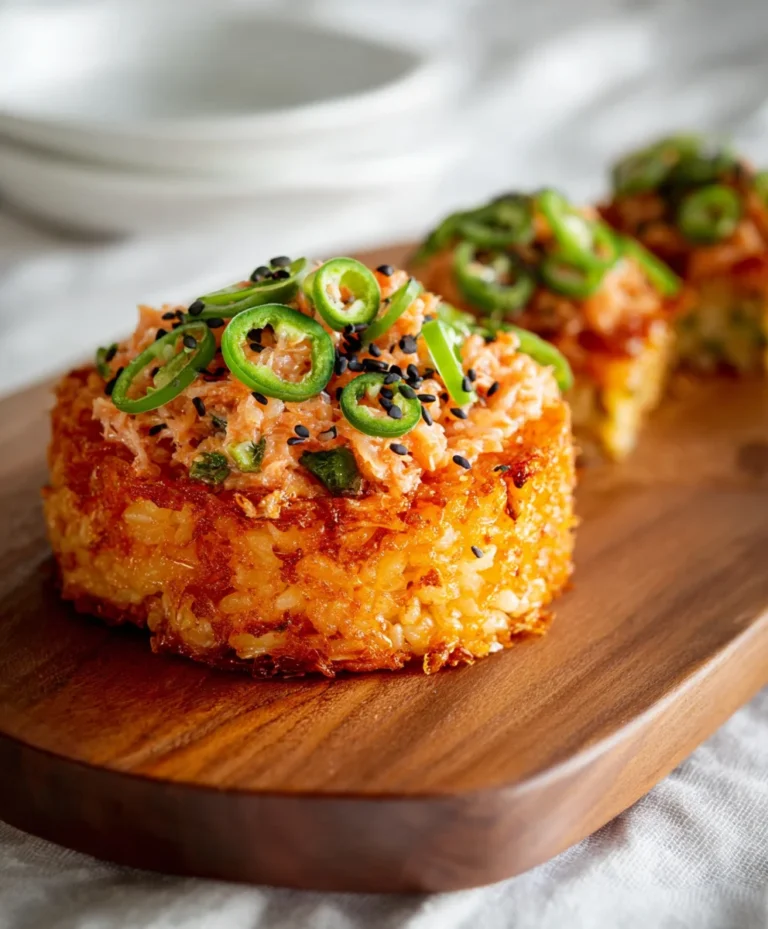 Spicy Tuna Crispy Rice Bites – Easy Appetizer