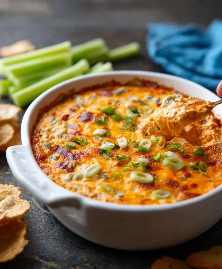 Easy Buffalo Chicken Dip- Crowd Favorite Recipe