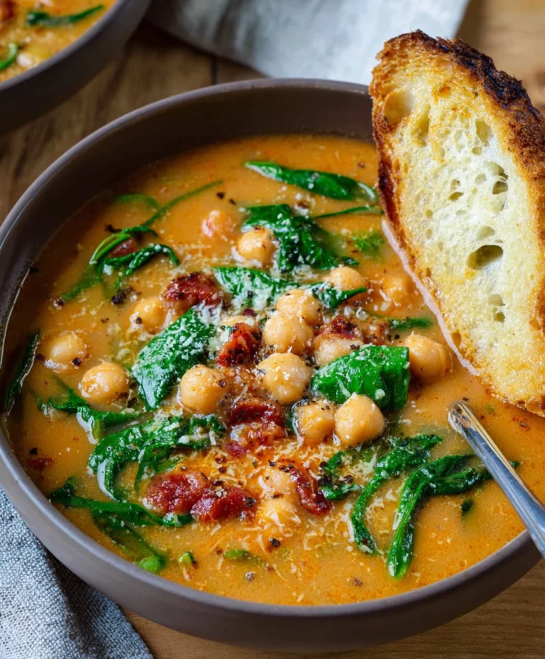 Hearty Tuscan Garbanzo Bean Soup – Easy Beef & Veggie Recipe