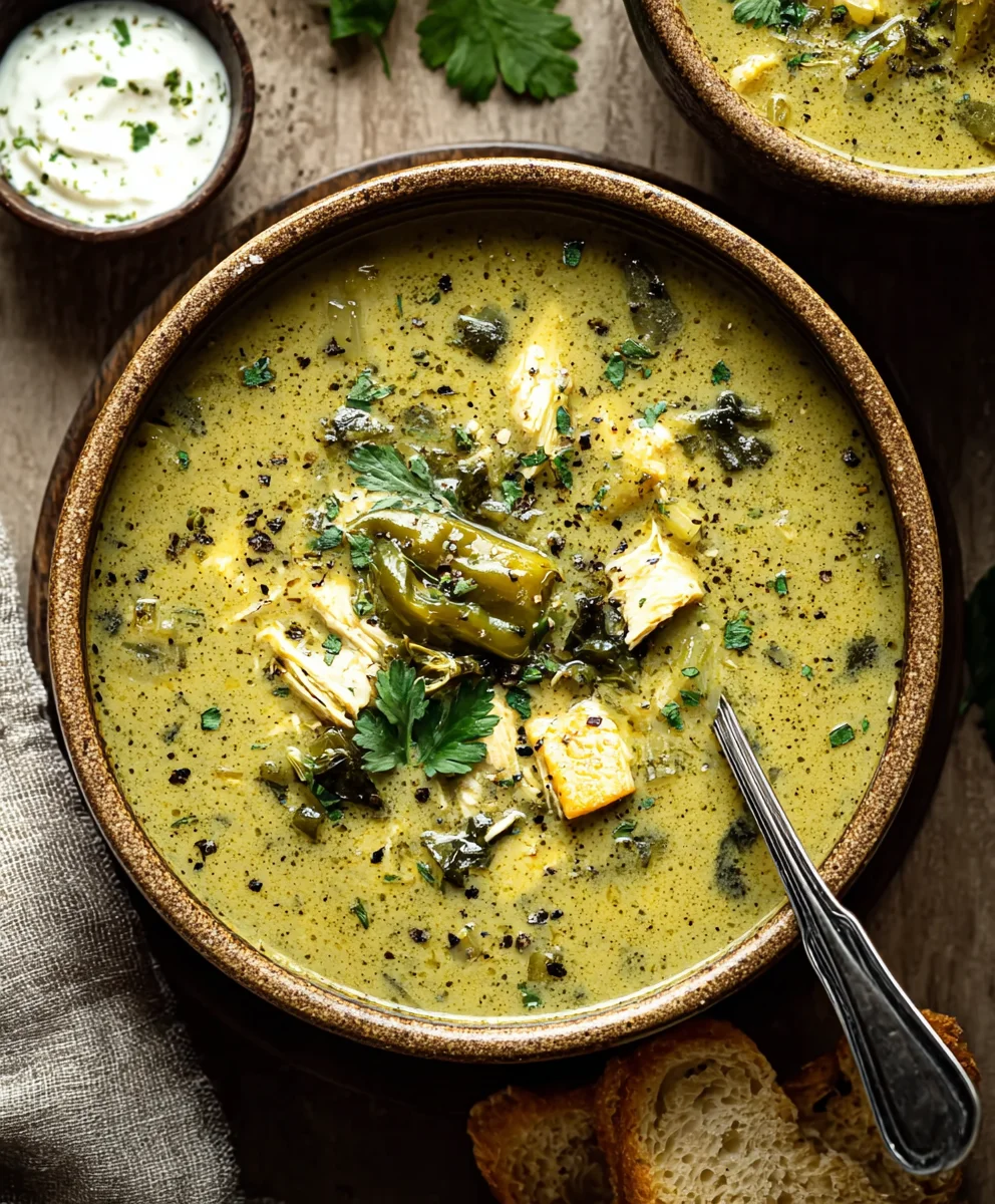 Mouthwatering Roasted Poblano Soup-Ultimate Comfort