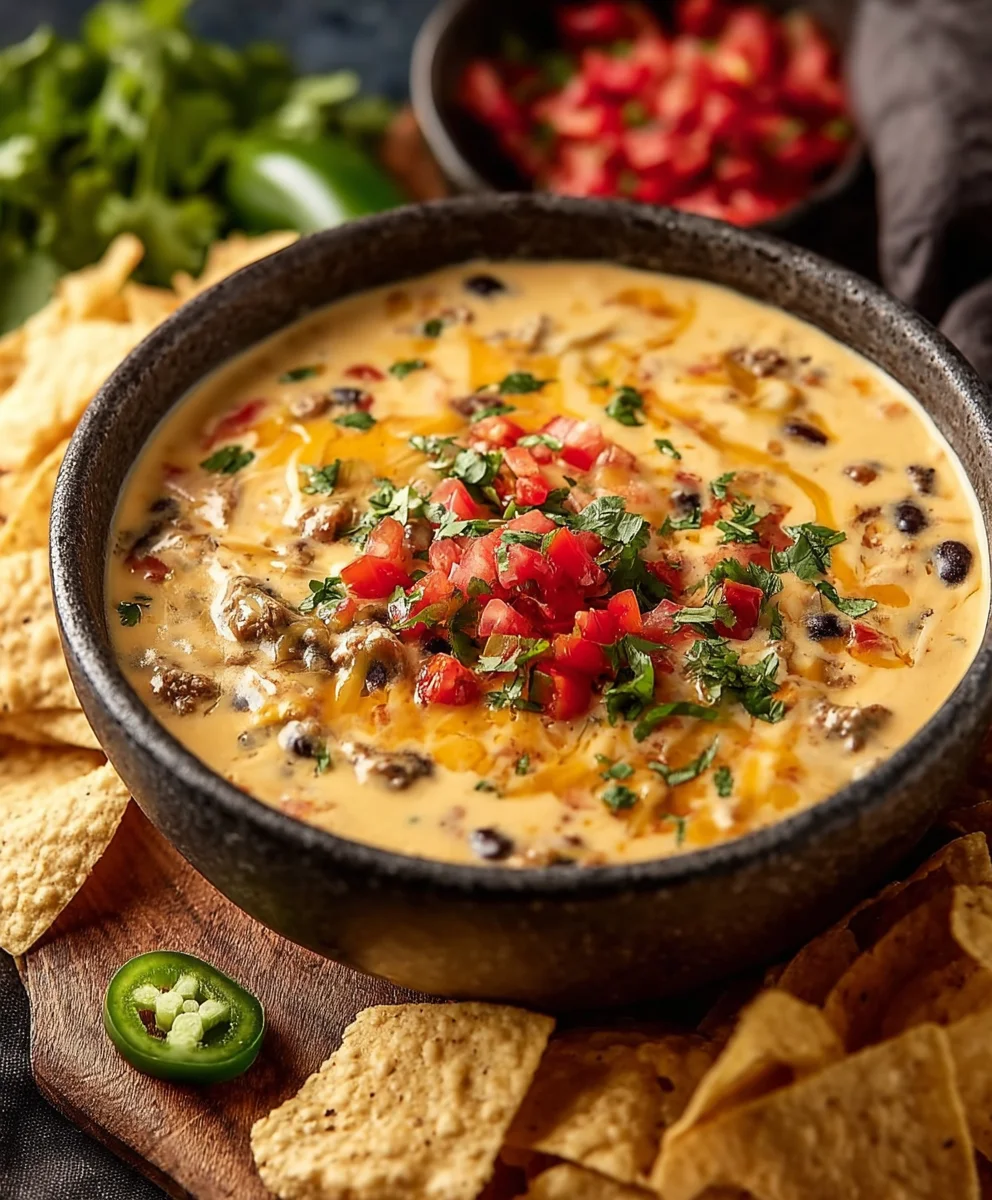 Easy Cowboy Queso Dip Recipe - Creamy & Cheesy
