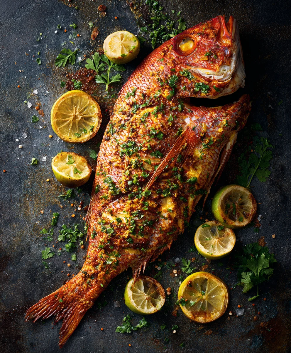 Easy Oven Baked Whole Snapper Recipe