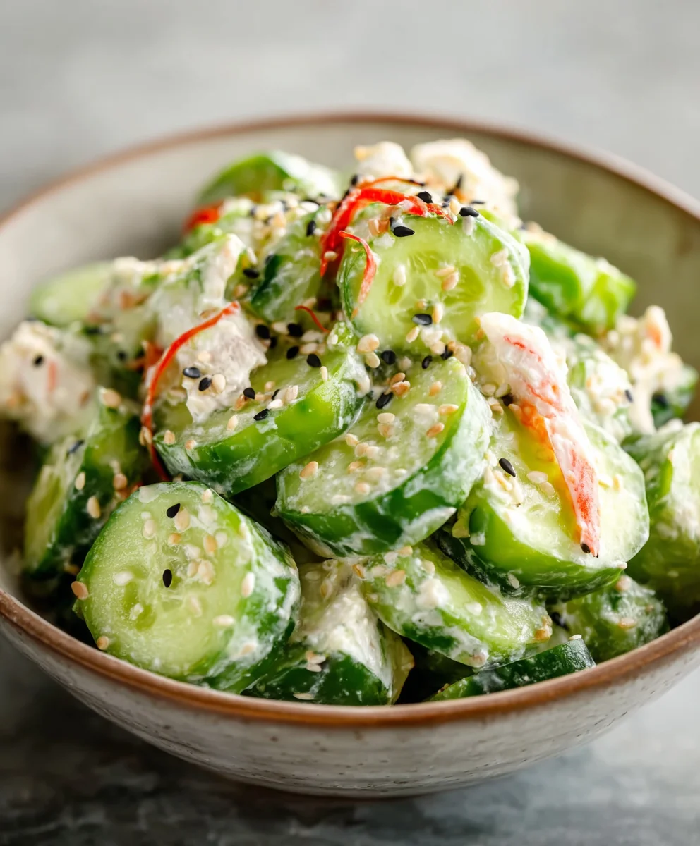 Easy California Roll Cucumber Salad Recipe
