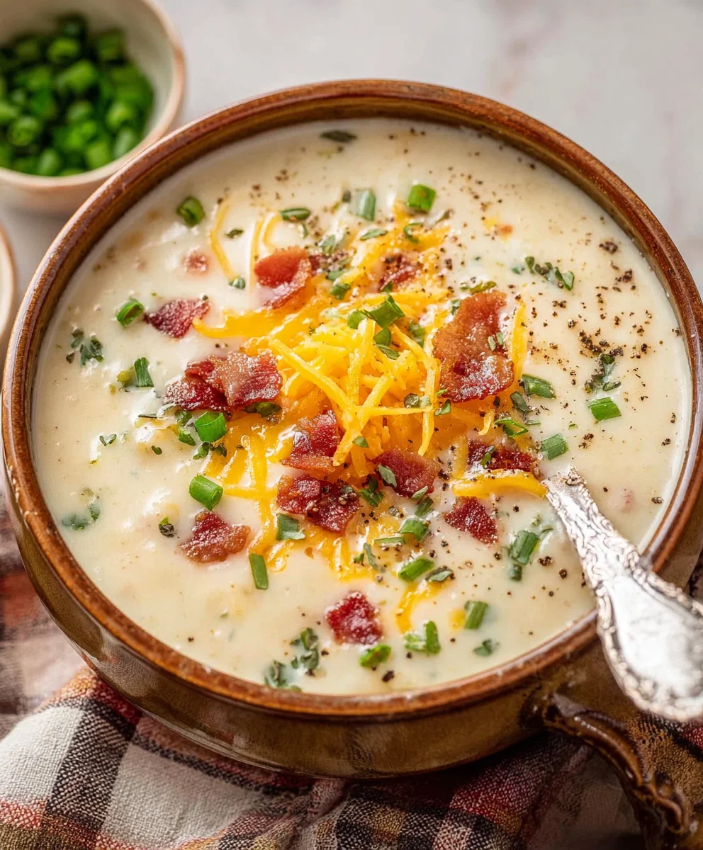 Easy Crockpot Potato Soup-Hearty & Creamy Comfort Food