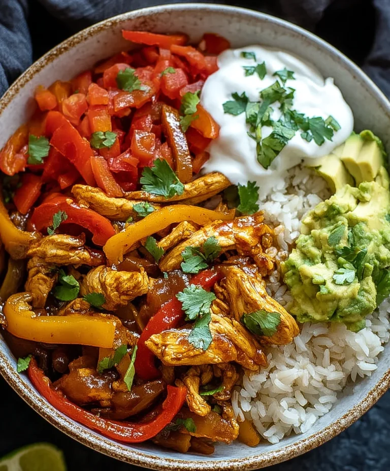 Easy Chicken Fajita Bowl – Quick & Delicious Dinner