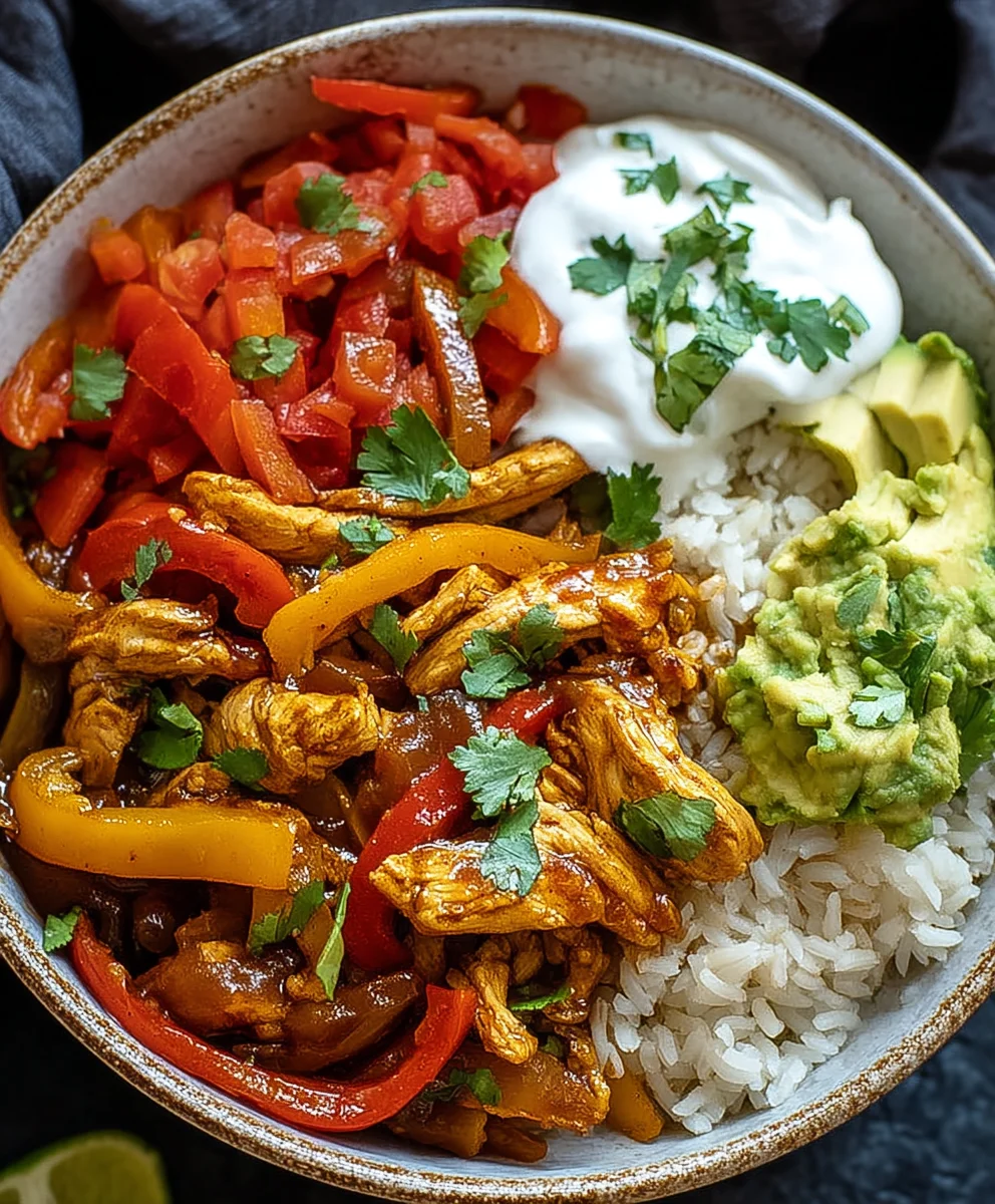 Easy Chicken Fajita Bowl - Quick & Delicious Dinner