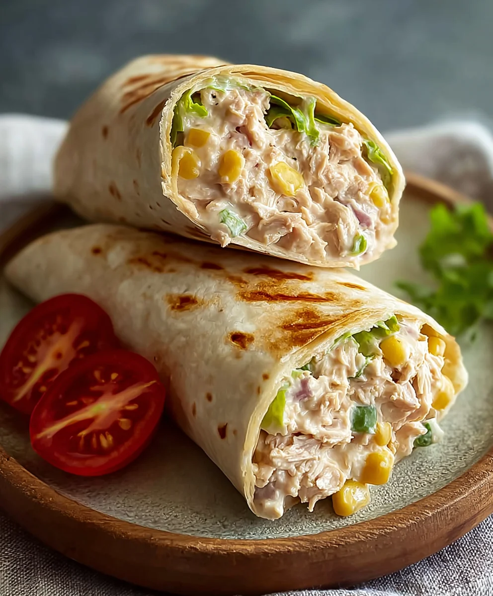 Quick Tuna Melt Wrap Recipe Easy Lunch