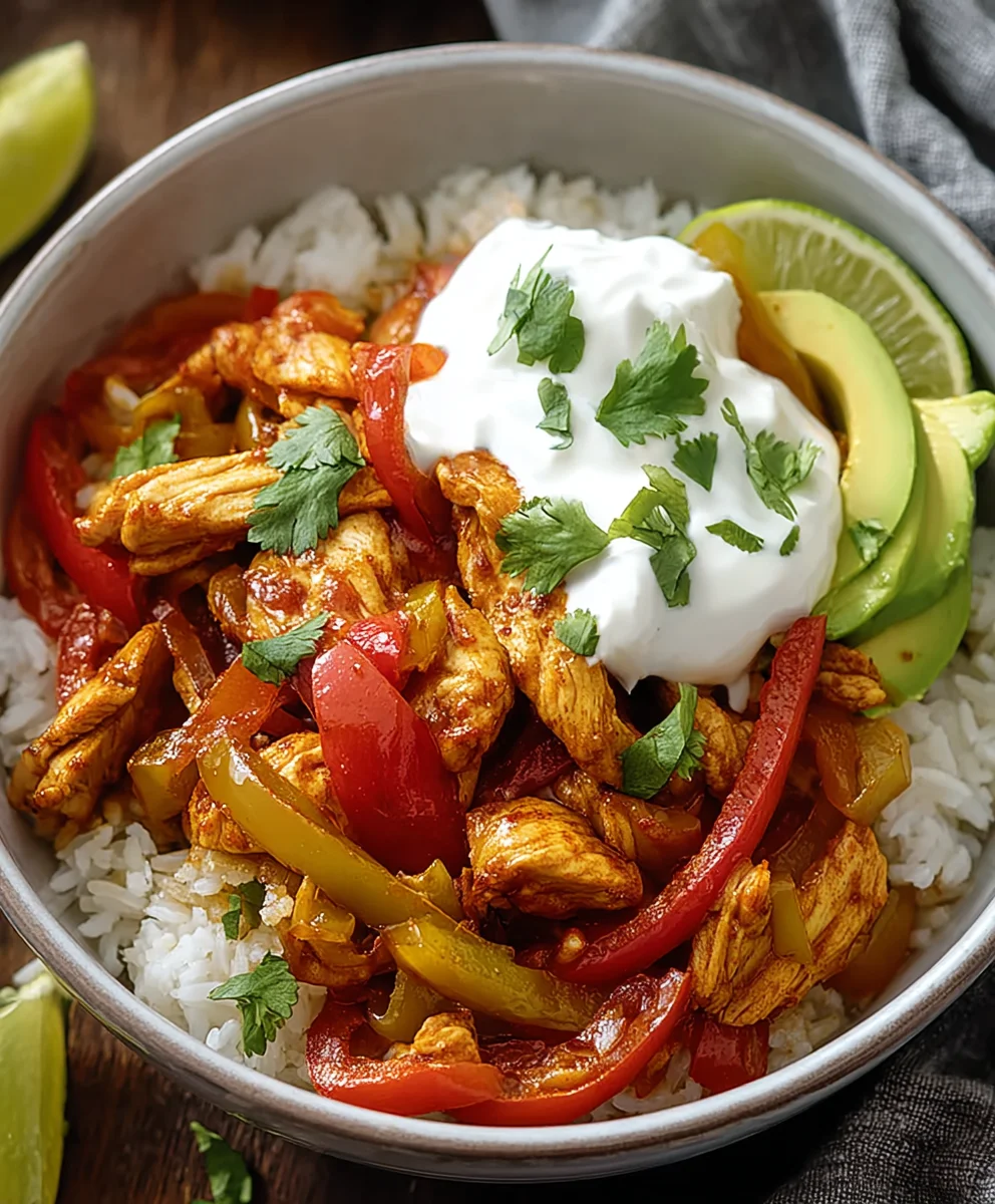 Easy Chicken Fajita Bowl - Quick & Delicious Dinner