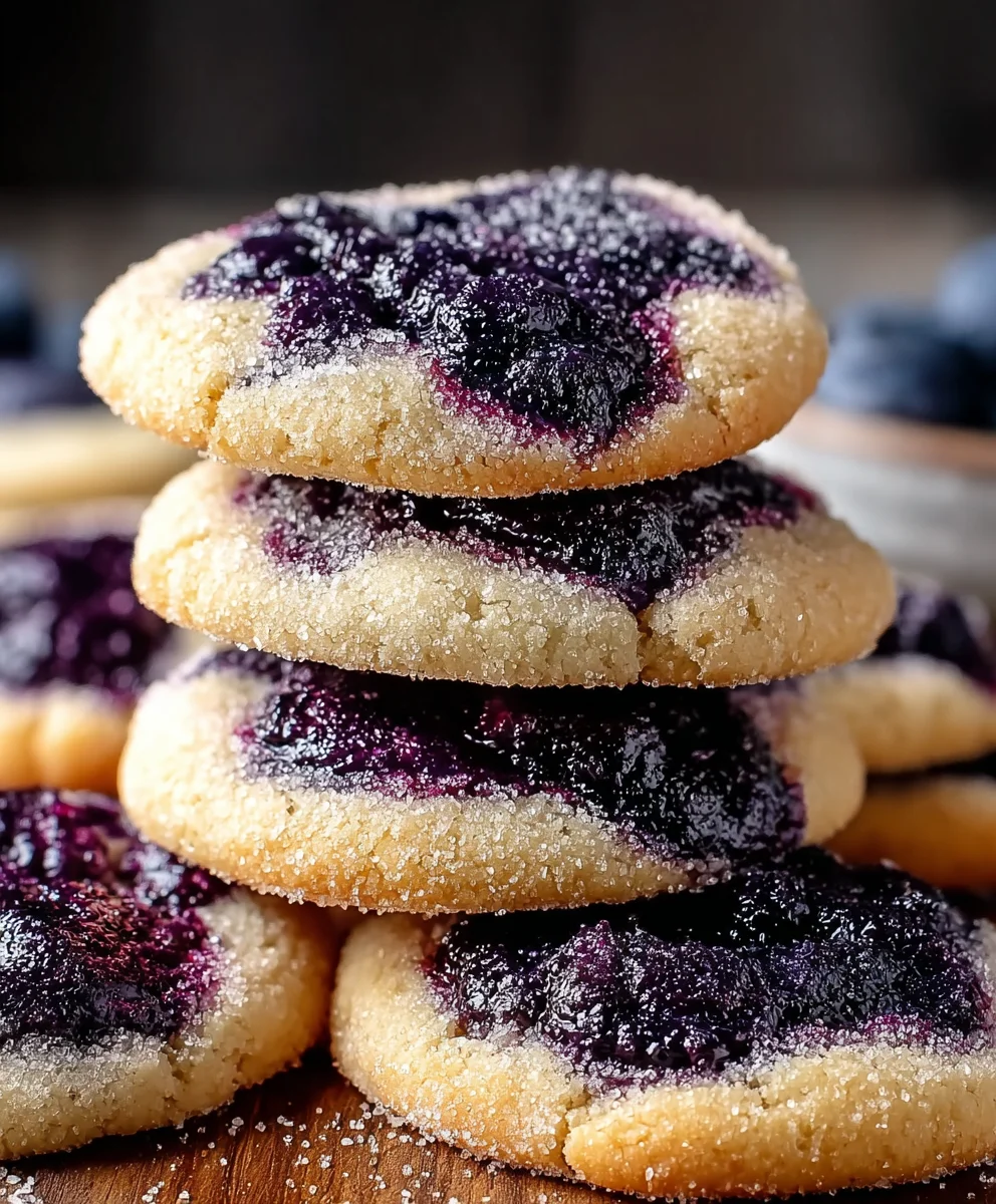 Blueberry Jam Cookies- Sweet Homemade Treat