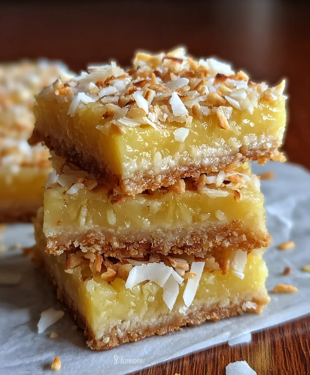 Pineapple Coconut Bars-Tropical Delight Recipe