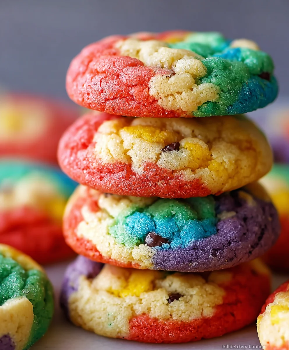 Vibrant Rainbow Cookies - Easy Homemade Treat