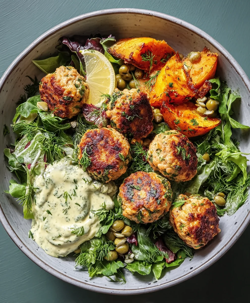 Herby Chicken Meatball Bowl-Quick & Flavorful Meal