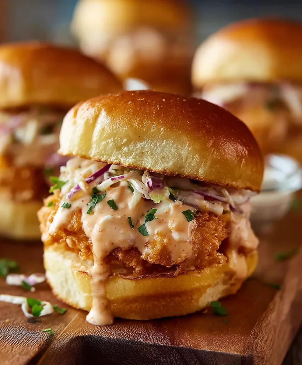 Bang Bang Chicken Sliders- Easy & Flavorful Bites