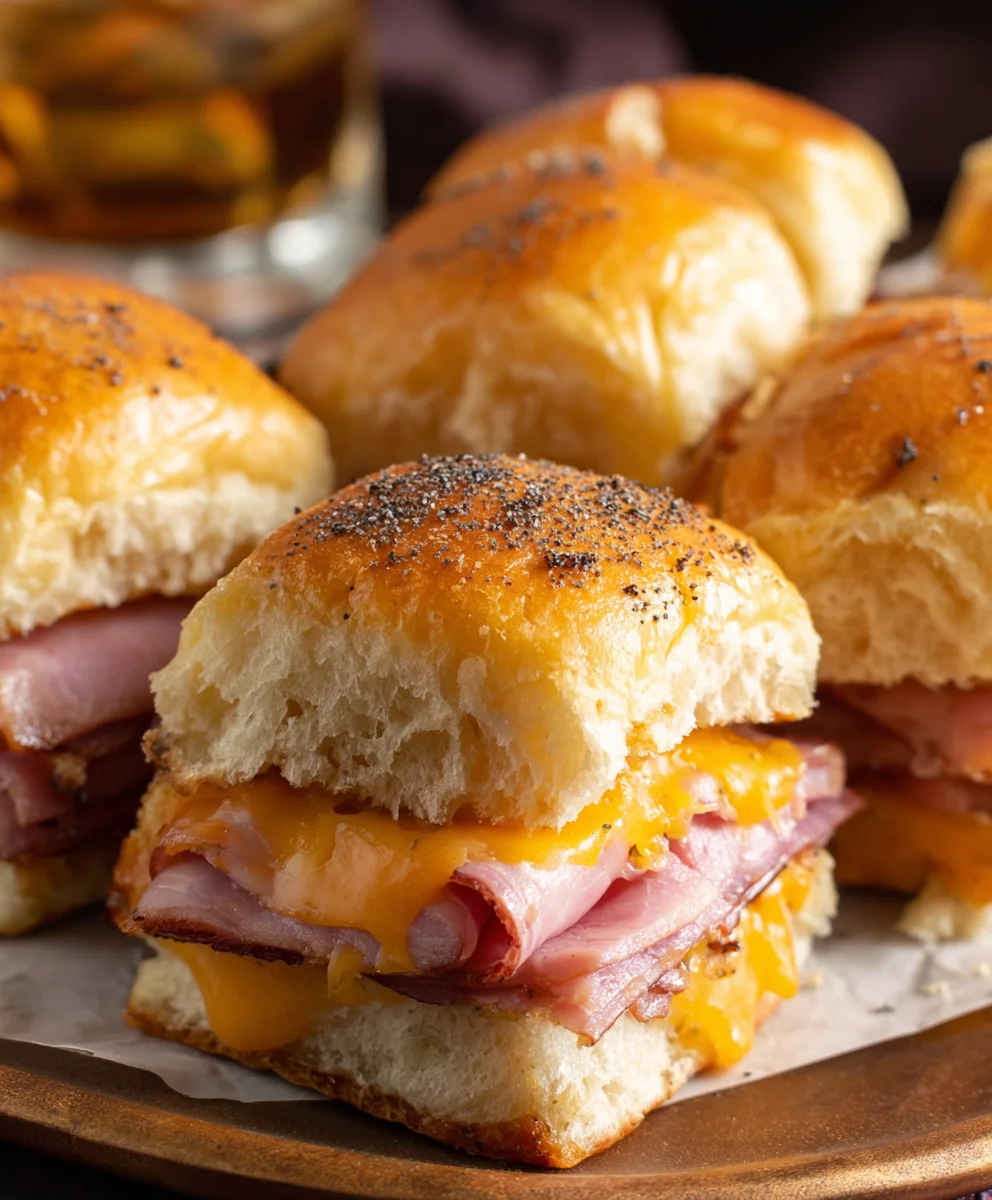 Beef Beef Ham Cheese Sliders- Easy Baked Party Appetizer