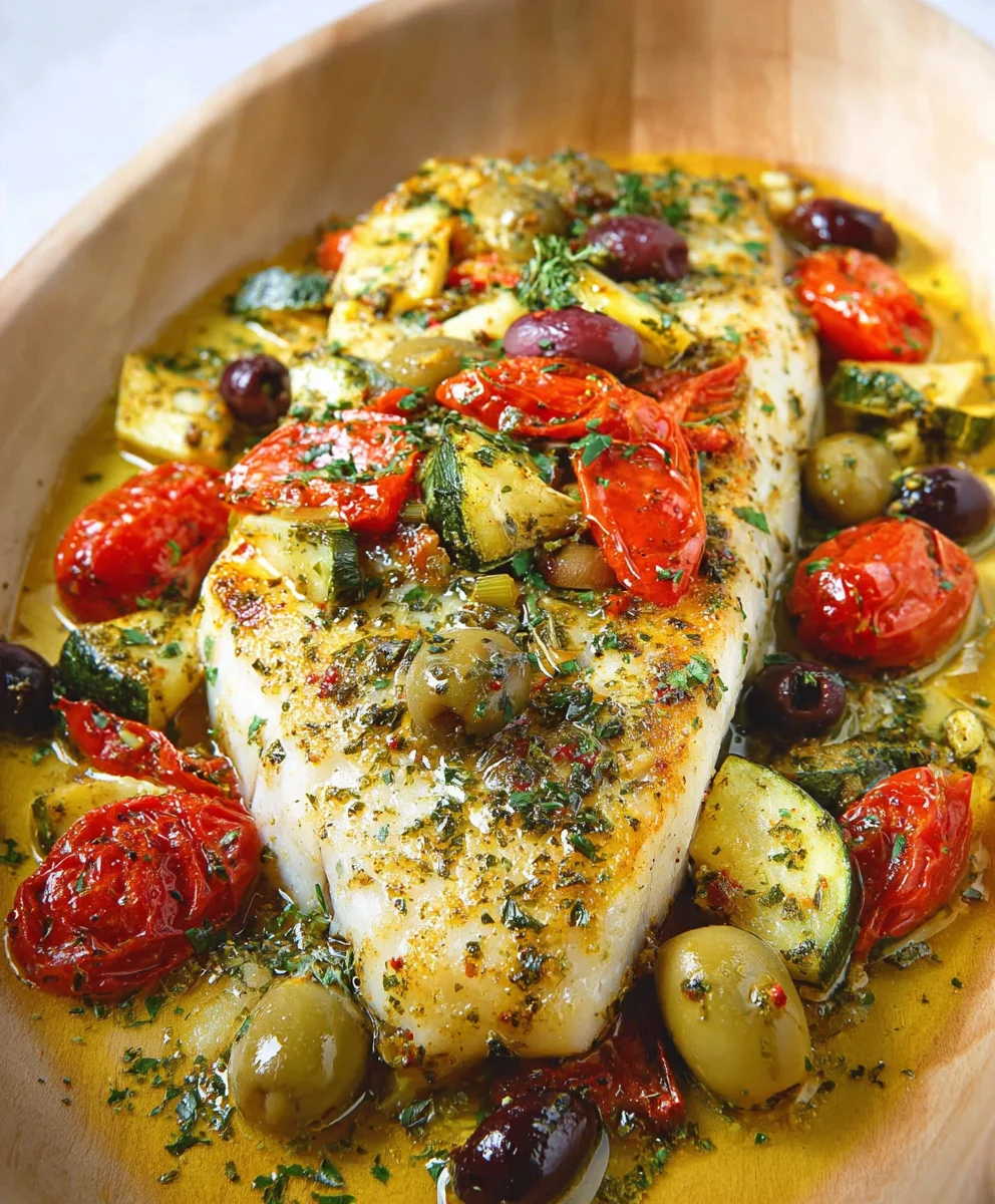 Easy Mediterranean Baked Fish - Simple & Delicious