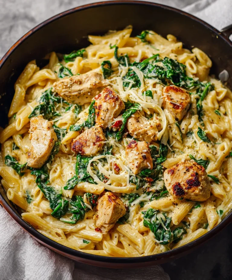 Healthy Garlic Parmesan Chicken Pasta Recipe