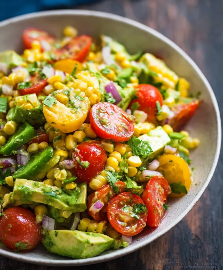 Fresh Avocado Corn Salad Recipe – Easy & Delicious