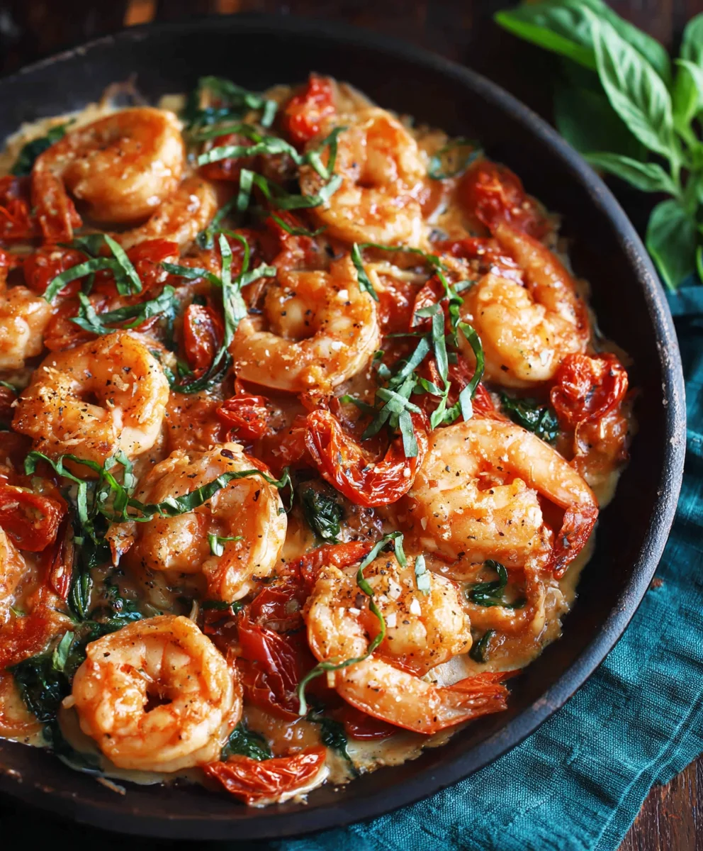 30-Minute Tuscan Shrimp Dinner - Easy One Pan Meal