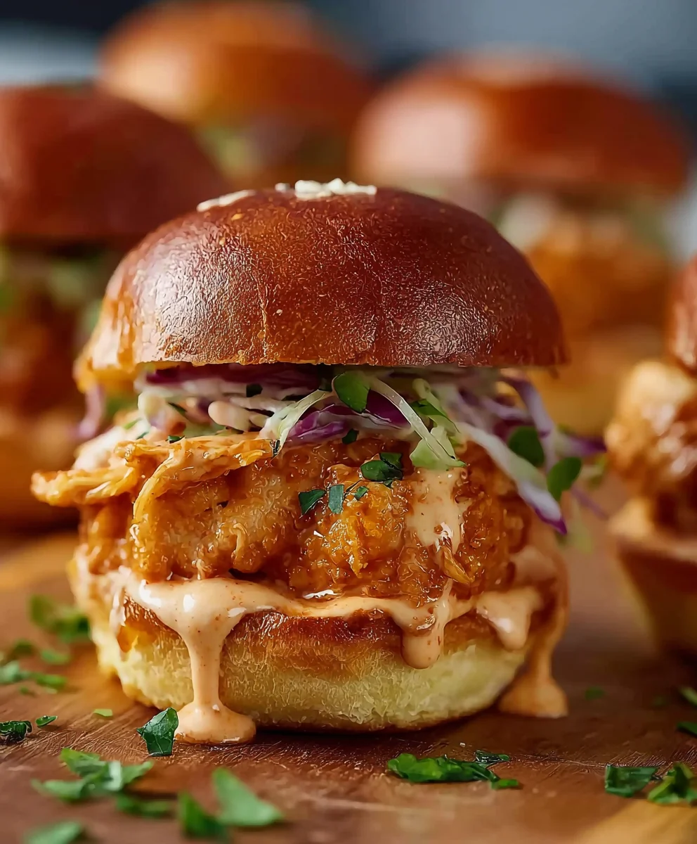 Bang Bang Chicken Sliders- Easy & Flavorful Bites