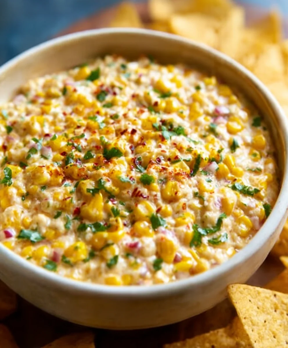 Easy Corn Dip Recipe- Crowd Pleaser