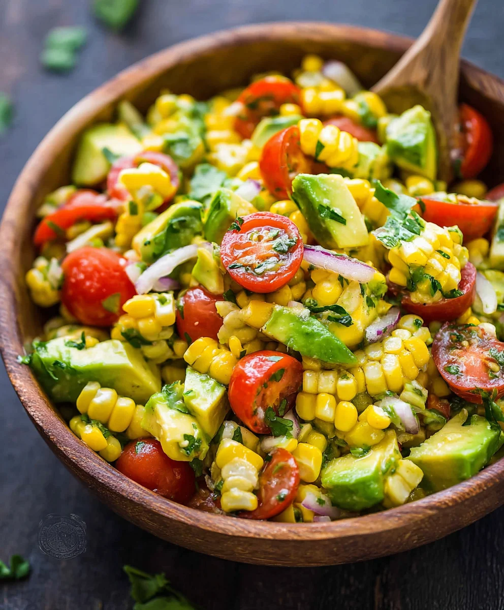 Fresh Avocado Corn Salad Recipe - Easy & Delicious