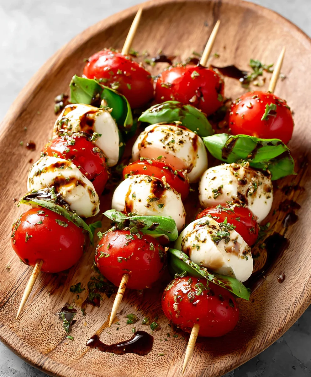 Easy Caprese Skewers - Quick Fresh Appetizer