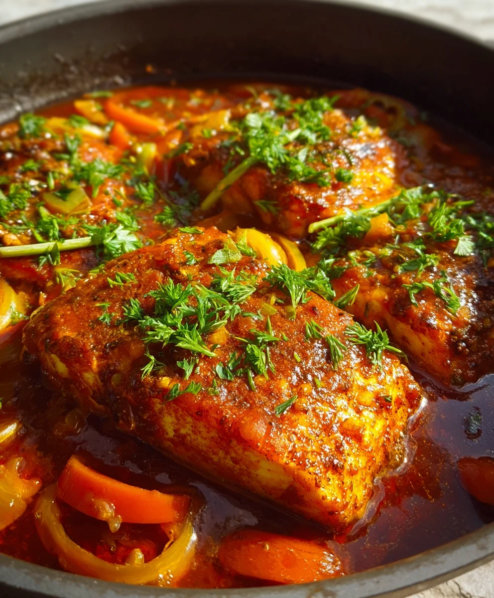 Spicy Moroccan Fish Recipe - Rich Sauce Classic