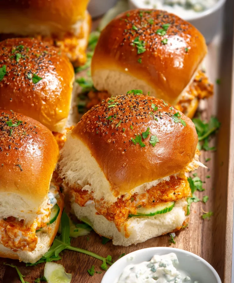 Spicy Buffalo Chicken Sliders- Easy & Delicious Appetizer