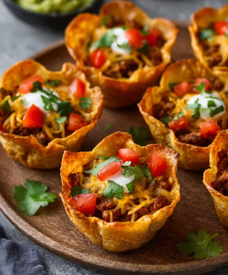 Easy Beef Taco Cups- Quick & Delicious Recipe