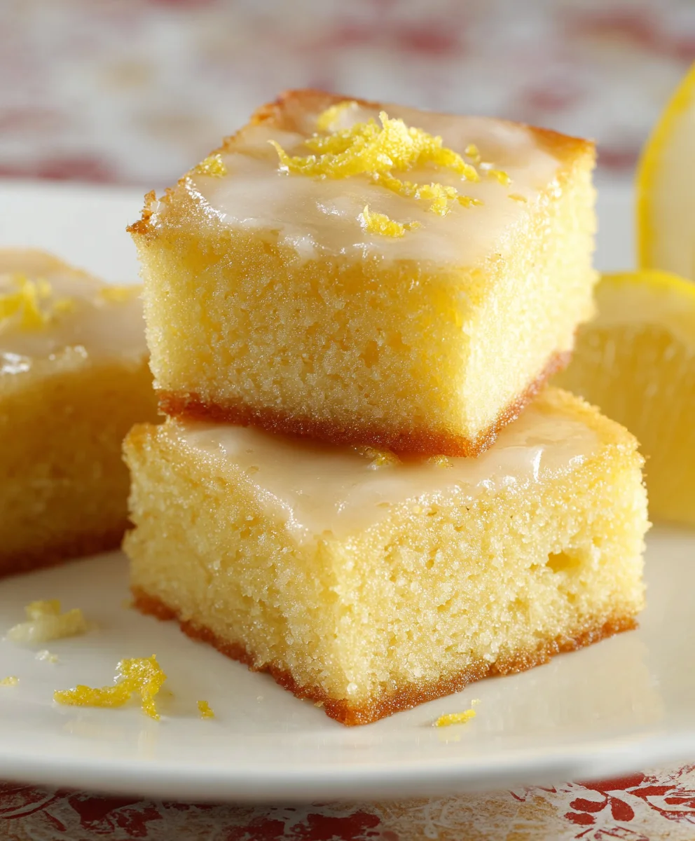 Easy Lemon Brownies-Perfectly Tangy & Sweet Treats