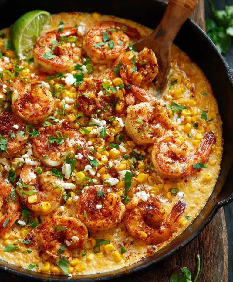 Minute Shrimp Creamed Corn One Pan Meal
