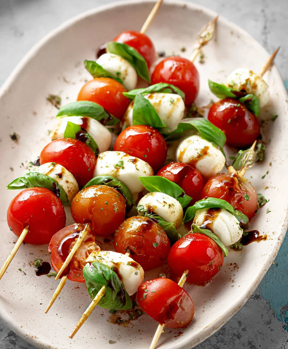 Easy Caprese Skewers - Quick Fresh Appetizer
