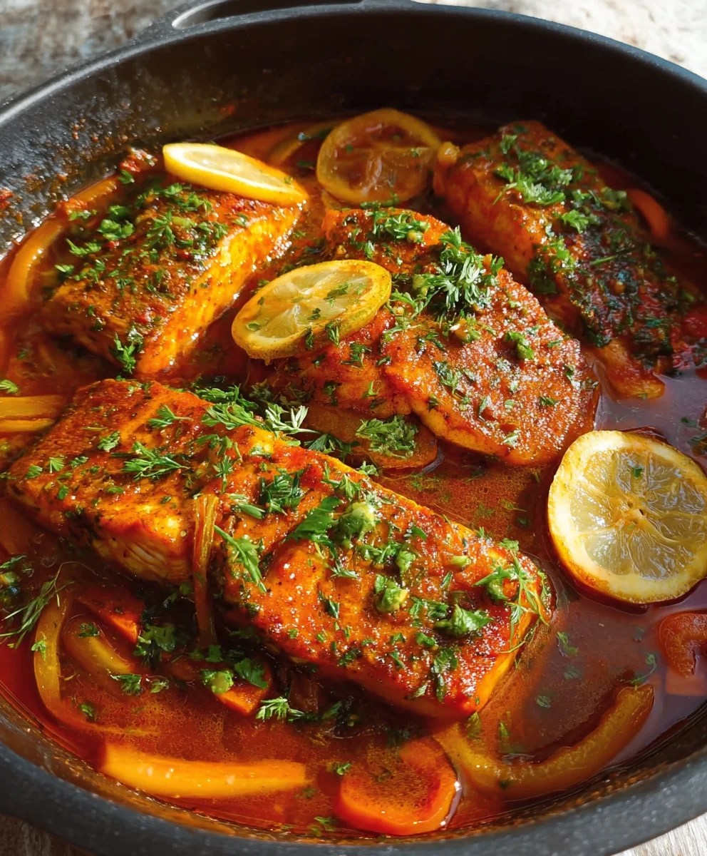 Spicy Moroccan Fish Recipe - Rich Sauce Classic