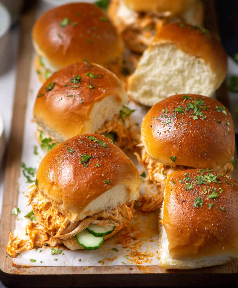 Spicy Buffalo Chicken Sliders- Easy & Delicious Appetizer