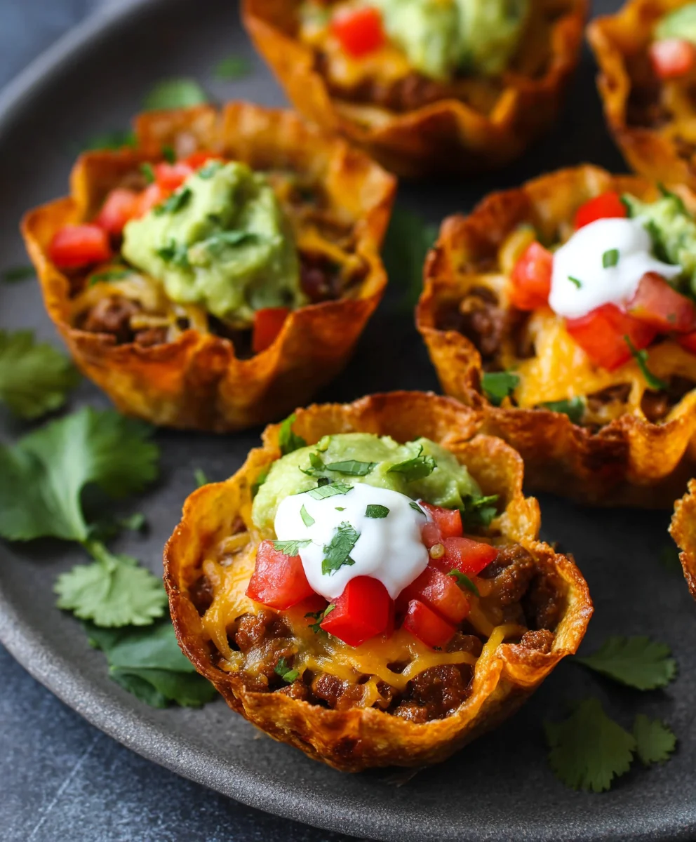Easy Beef Taco Cups- Quick & Delicious Recipe