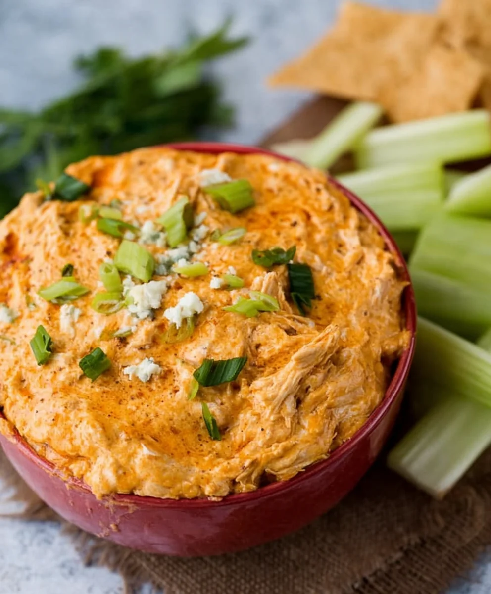 Crockpot Buffalo Chicken Dip- Easy & Delicious Appetizer