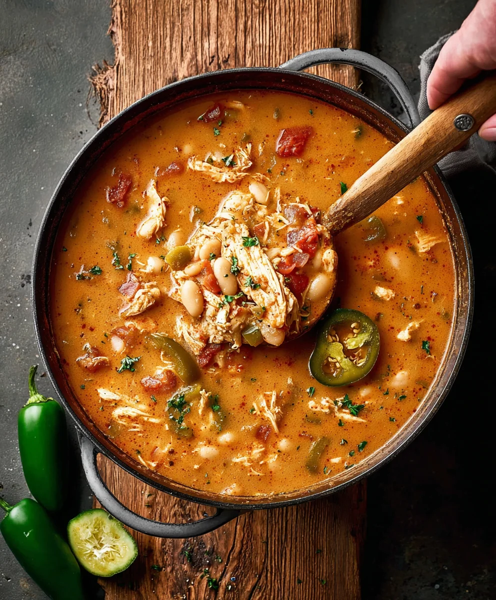Spicy Cajun White Chicken Chili Recipe