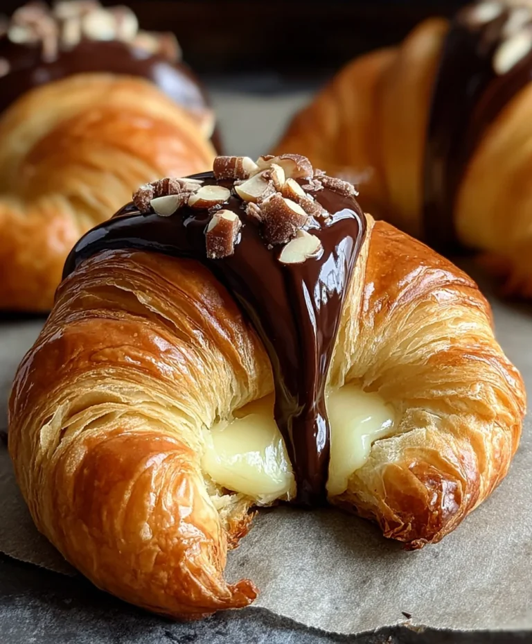 Boston Cream Pie Croissants- Delicious Pastry Twist