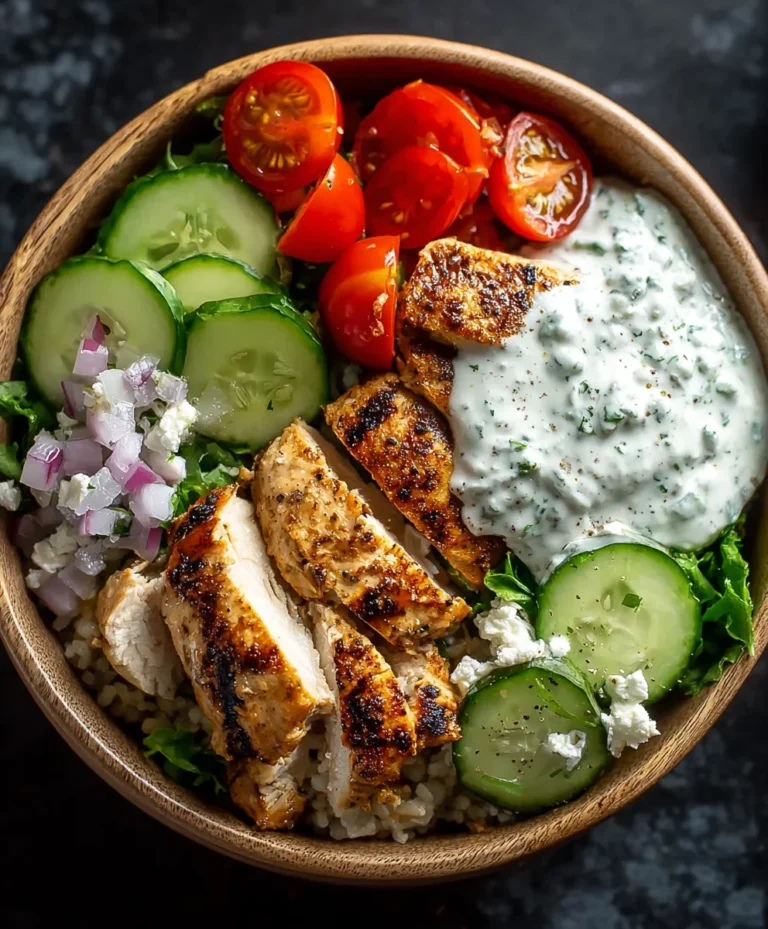 Greek Chicken Gyro Bowl- Easy & Delicious Recipe