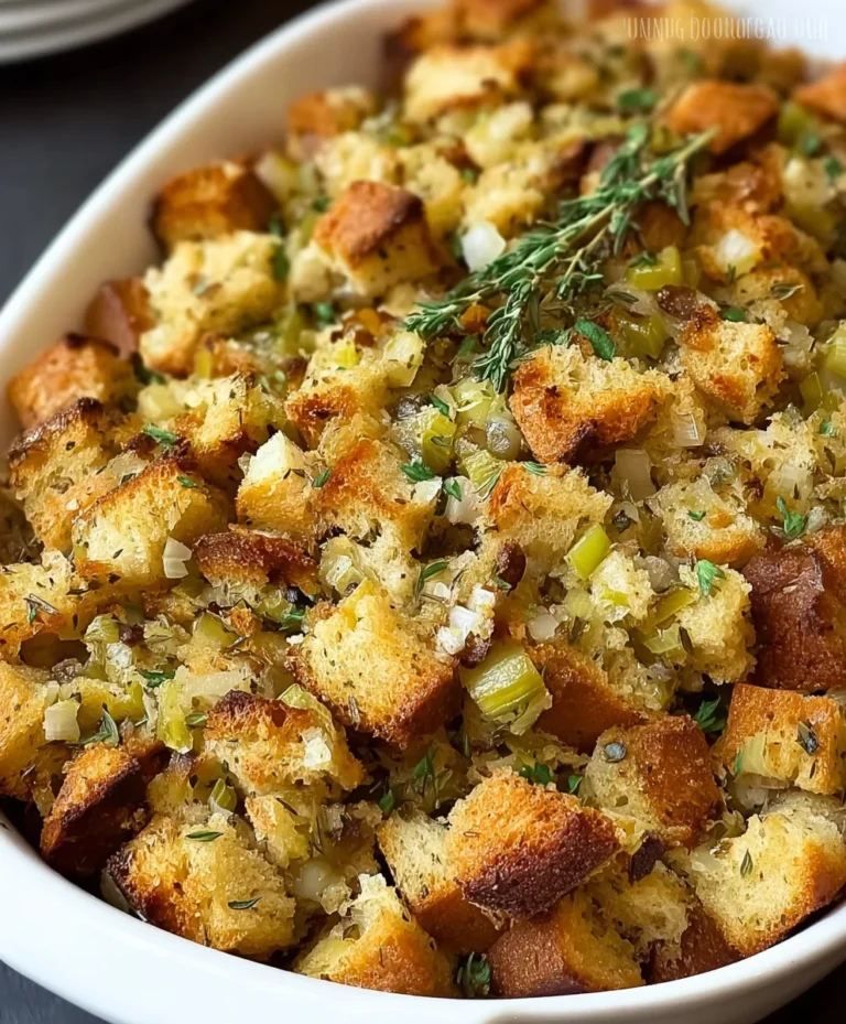 Savory Herb Stuffing – Classic Thanksgiving Flavor
