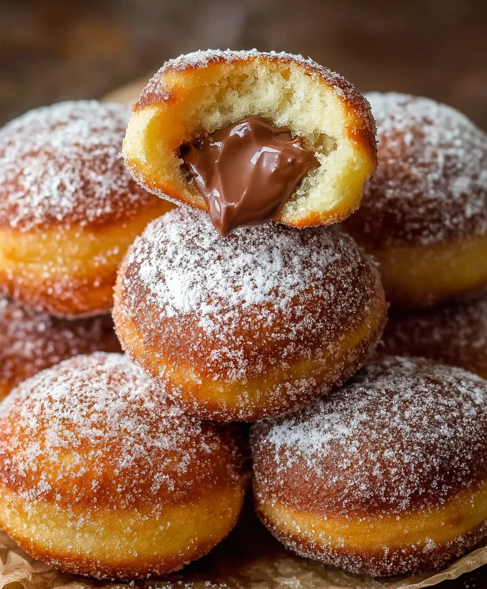 Homemade Nutella Donuts - Easy Recipe