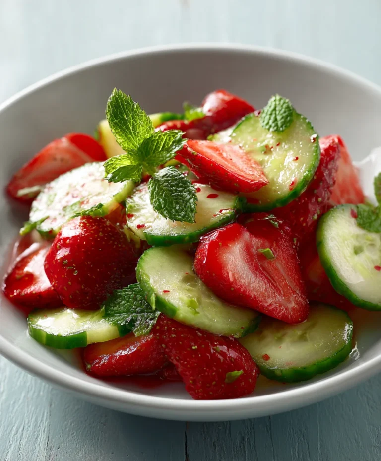 Cucumber Strawberry Salad – Fresh & Easy Summer Recipe