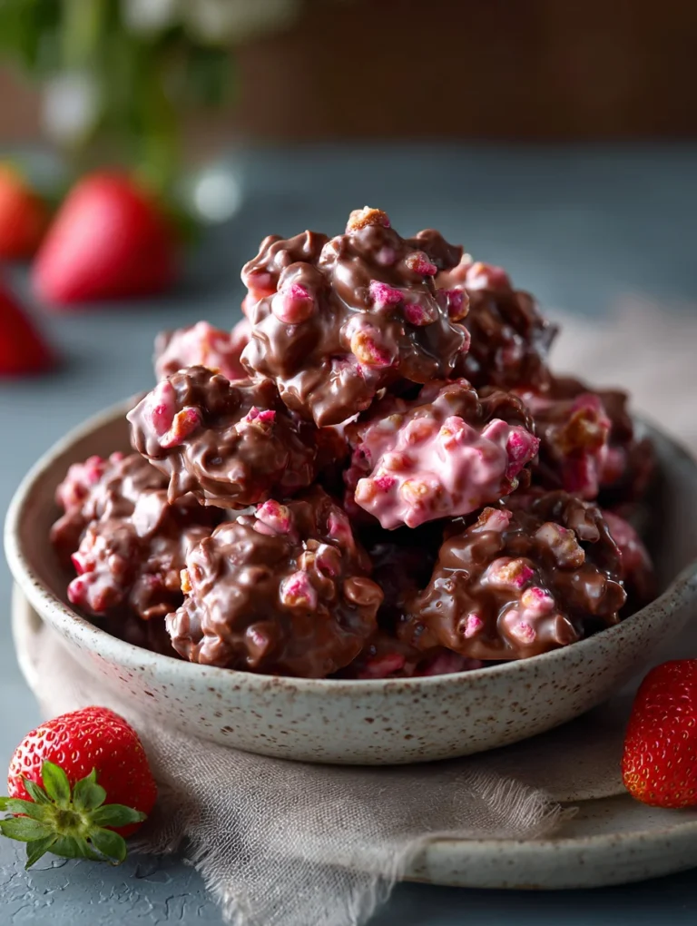 Viral Chocolate Strawberry Yogurt Clusters – Easy Treat