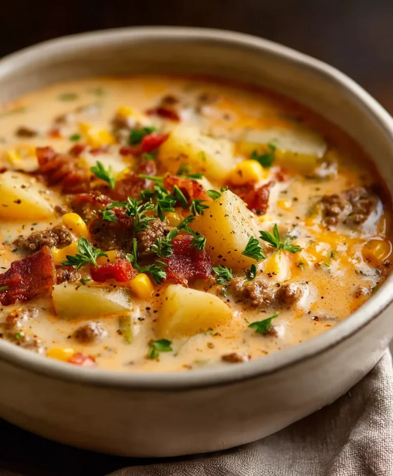 Creamy Cowboy Beef Soup Recipe-Hearty & Delicious