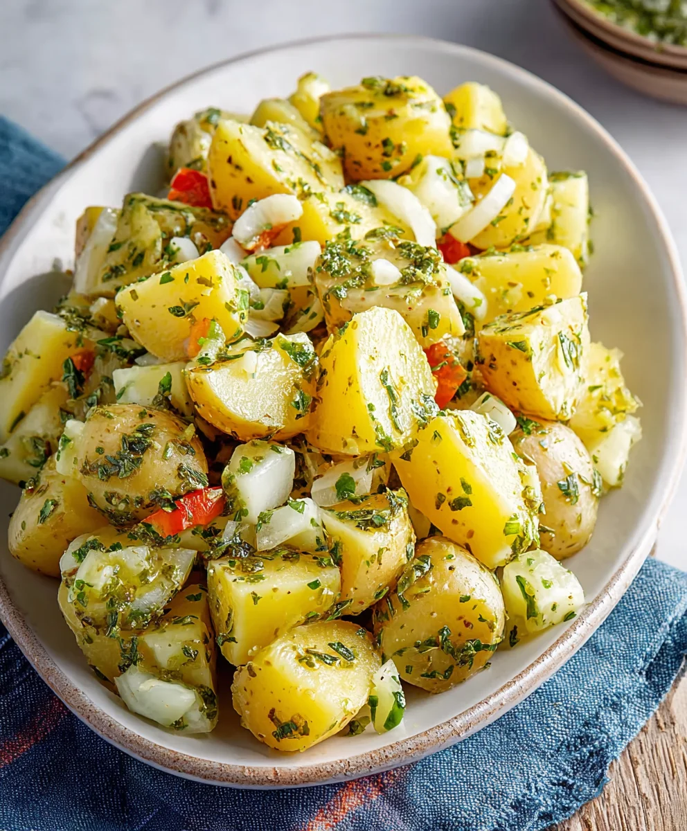 Italian Potato Salad- Fresh & Flavorful Recipe